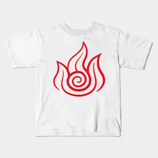 Fire Bending Nation Symbol Kids T-Shirt